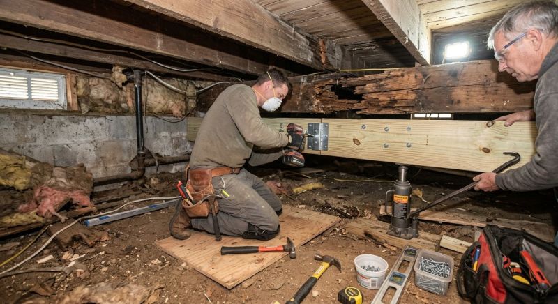 Floor Beam Repair in Wilmington, NC